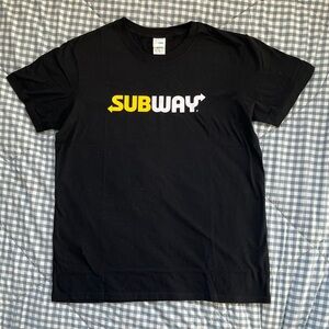 Subway Unisex Black Logo T-Shirt